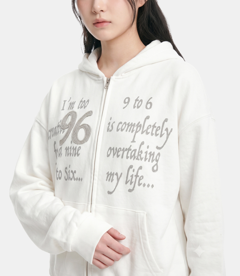 Harper Number Hoodie Zip-up