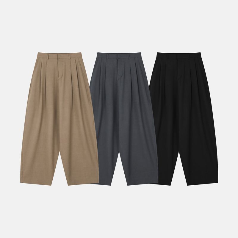 FL Two Tuck Reel Wide Slacks (3 colors)