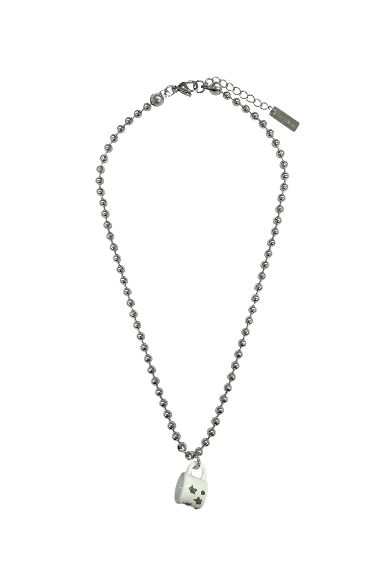 Ball chain] mug ball chain necklace