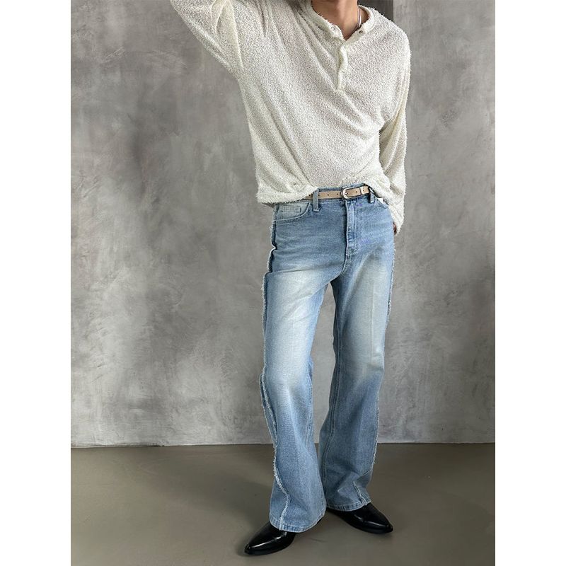 [S/S] Boucle henry neck long sleeves(4color)