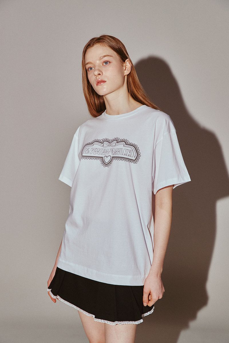 Signature Logo Graphic Hotfix T Silver