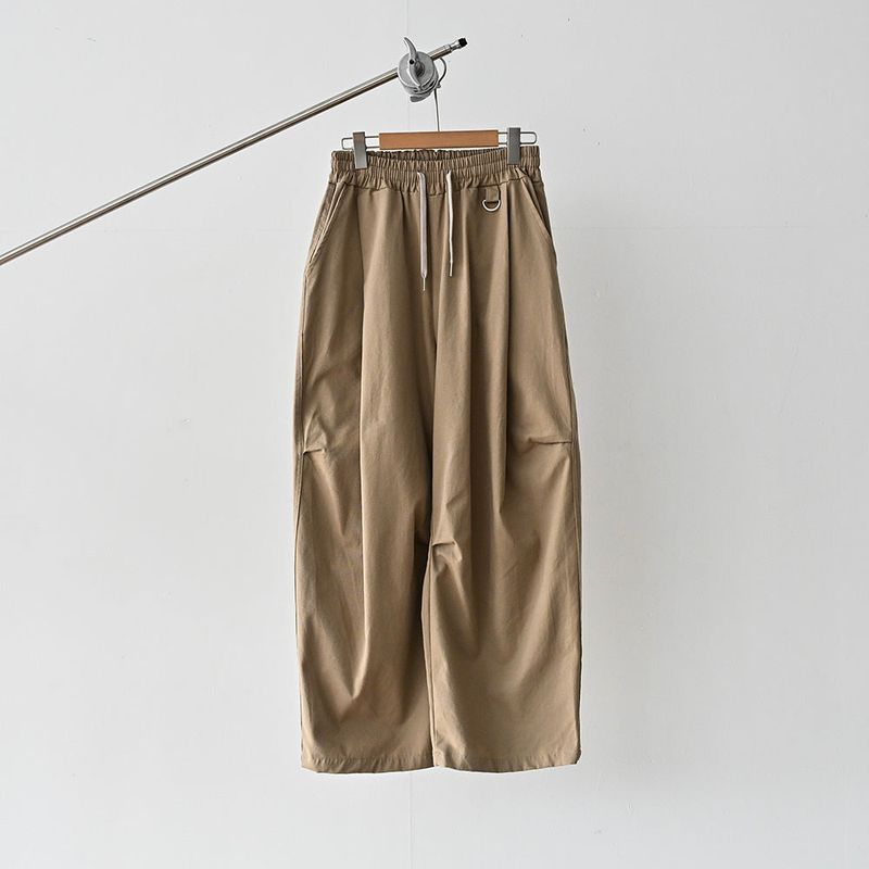 DRW D-RING ONE TUCK BALLOON PANTS BG 