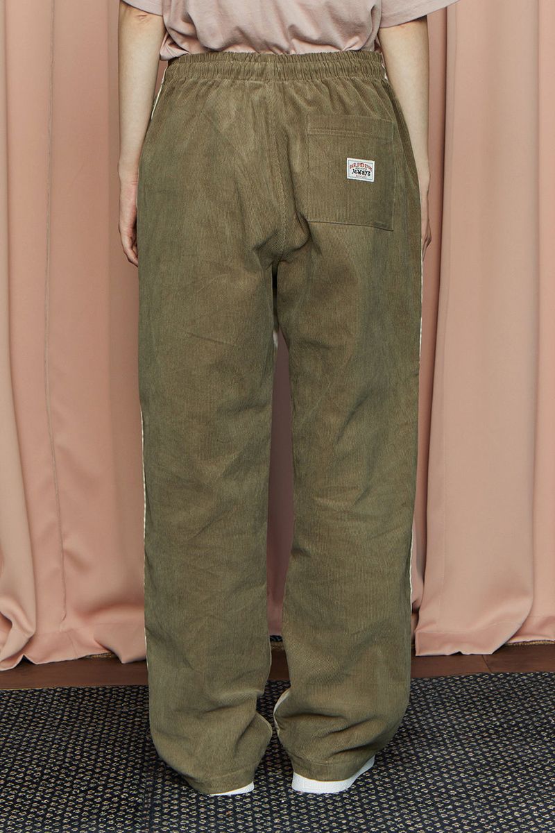 VELOUR CORDUROY PANTS / KHAKI