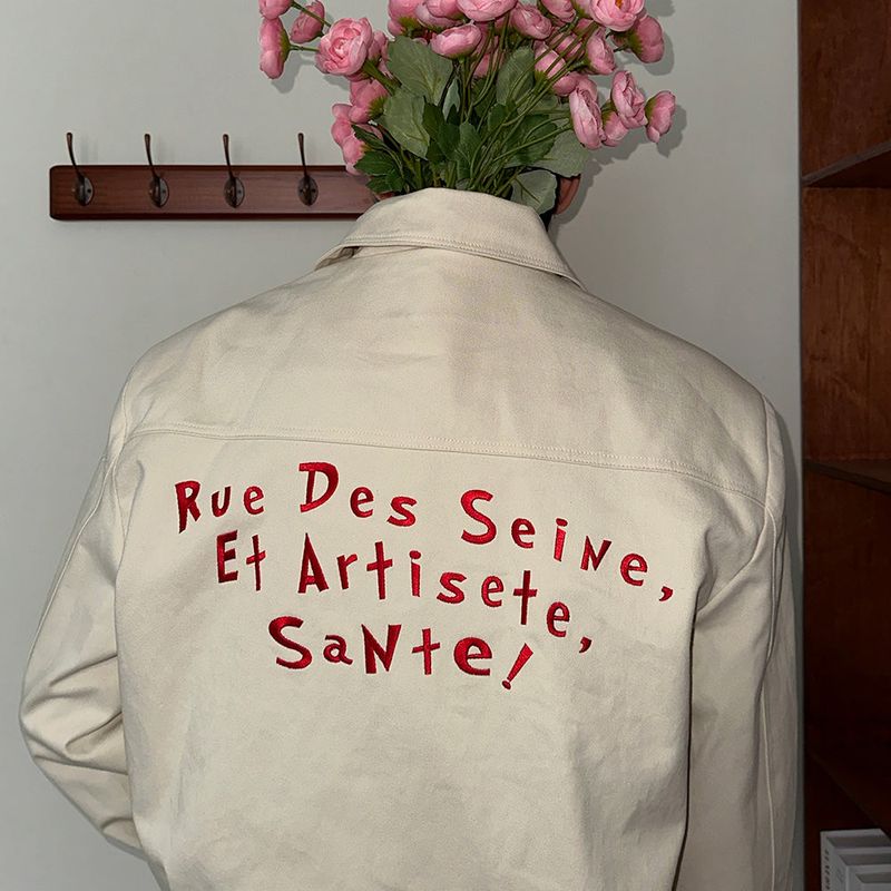 ASCLO Back Embroidery Truecker Jacket (2color)