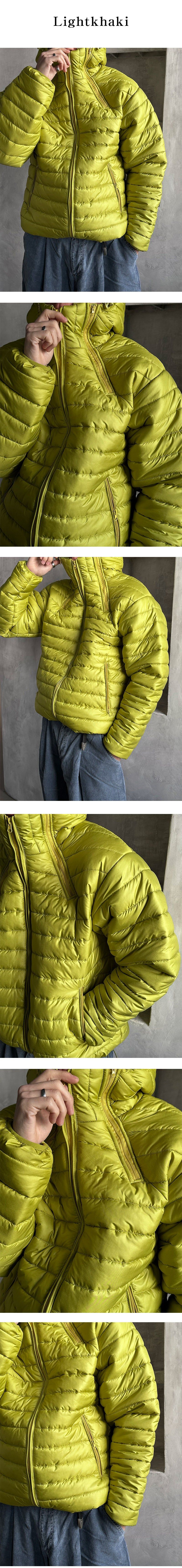 [UNISEX] Soft zipper light padding(3color)