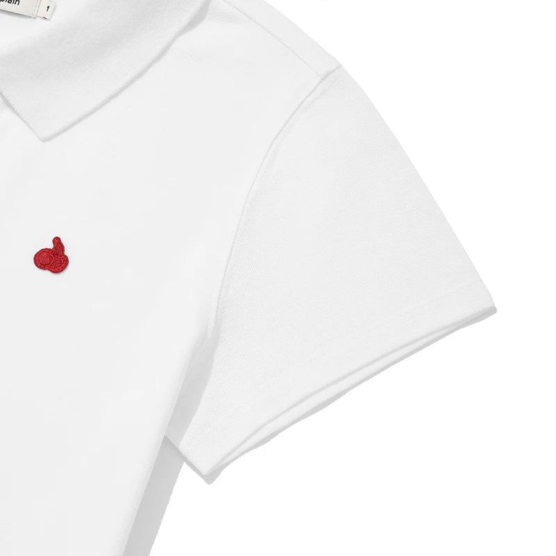 KIRSH PLAIN SLIM FIT PIQUE T-SHIRT - WHITE 
