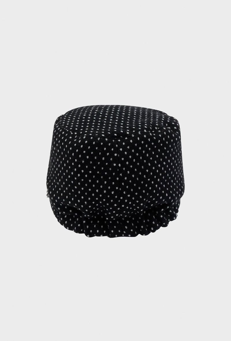 SOFIA CAP (POLKA DOT BLACK)