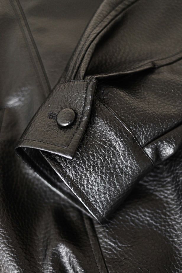 26SS★ [ EEUN MADE] Biker clip leather jumper