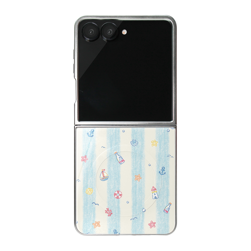LAZEST（ラゼスト）の「[MADE]Ocean Diary MagSafe Glass Bumper Phone Case for ZFlip（Smartphone Accessories）」