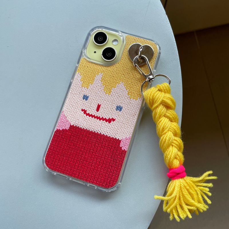 DELPHIN（デルフィン）の「SMILEY FACE HARD JELL CASE (+HAIR KEYRING SET) _ YELLOW（Smartphone Accessories）」