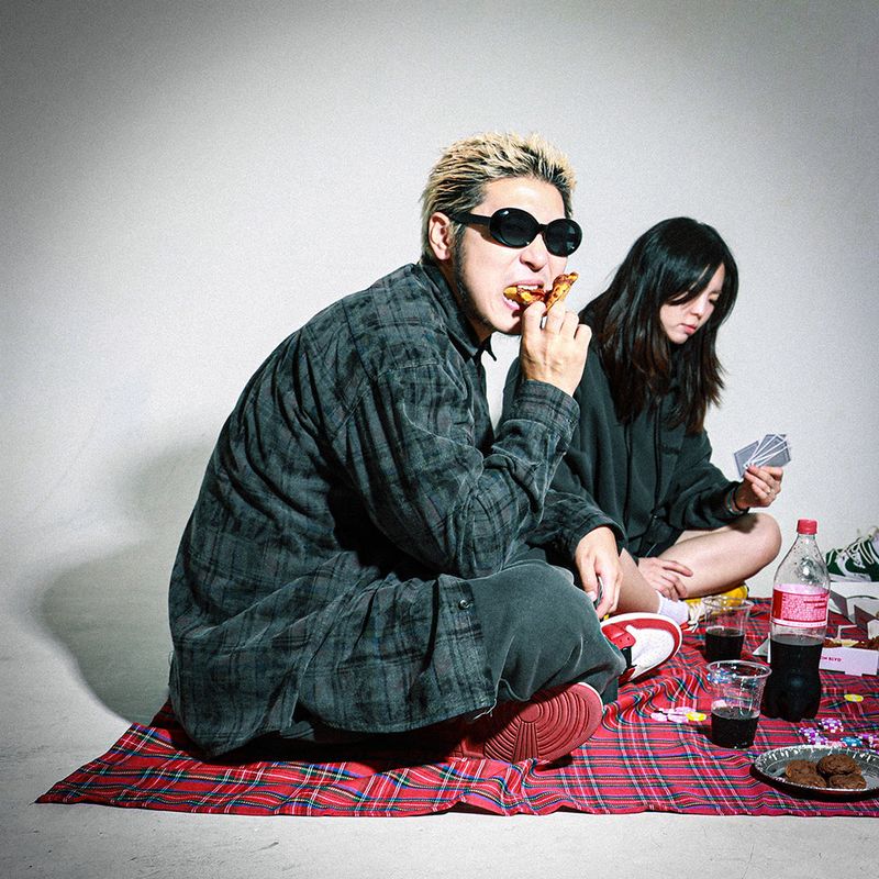 PIGMENT COATED CHECK SHIRTS CHARCOAL