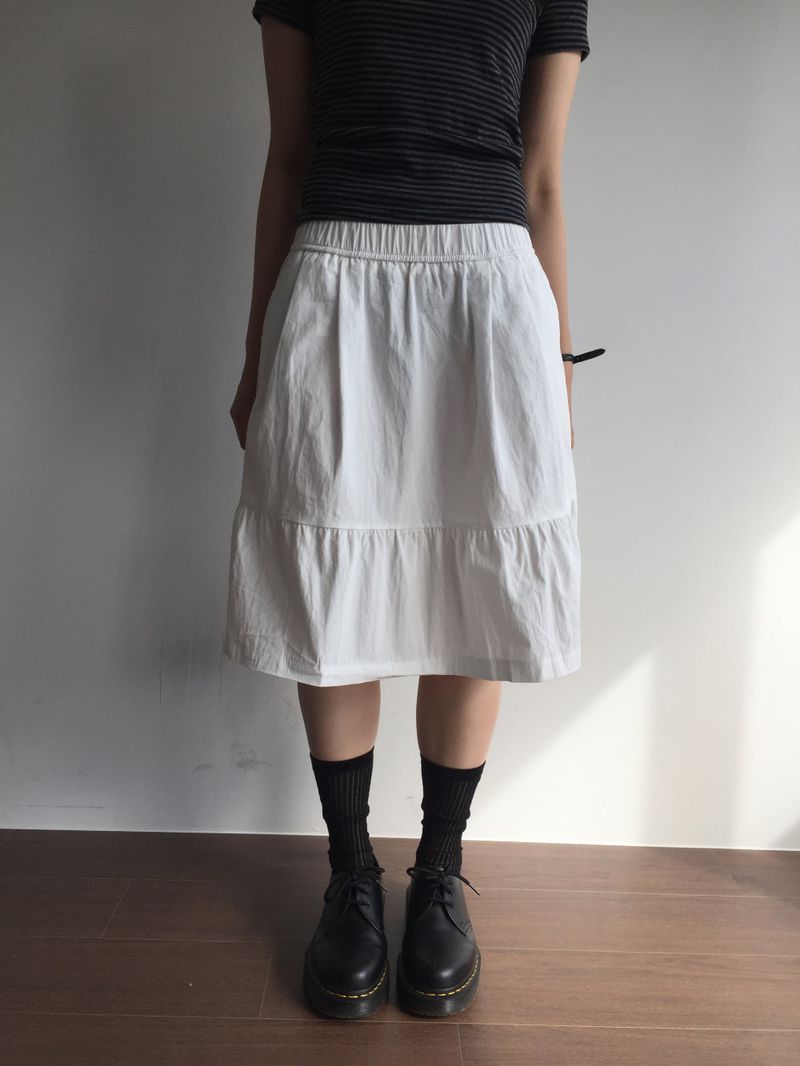 v midi skirt (3color) 