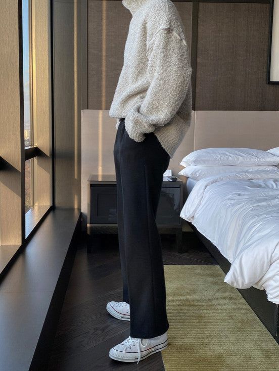 ASCLO Wool Long Wide Slacks (3color)