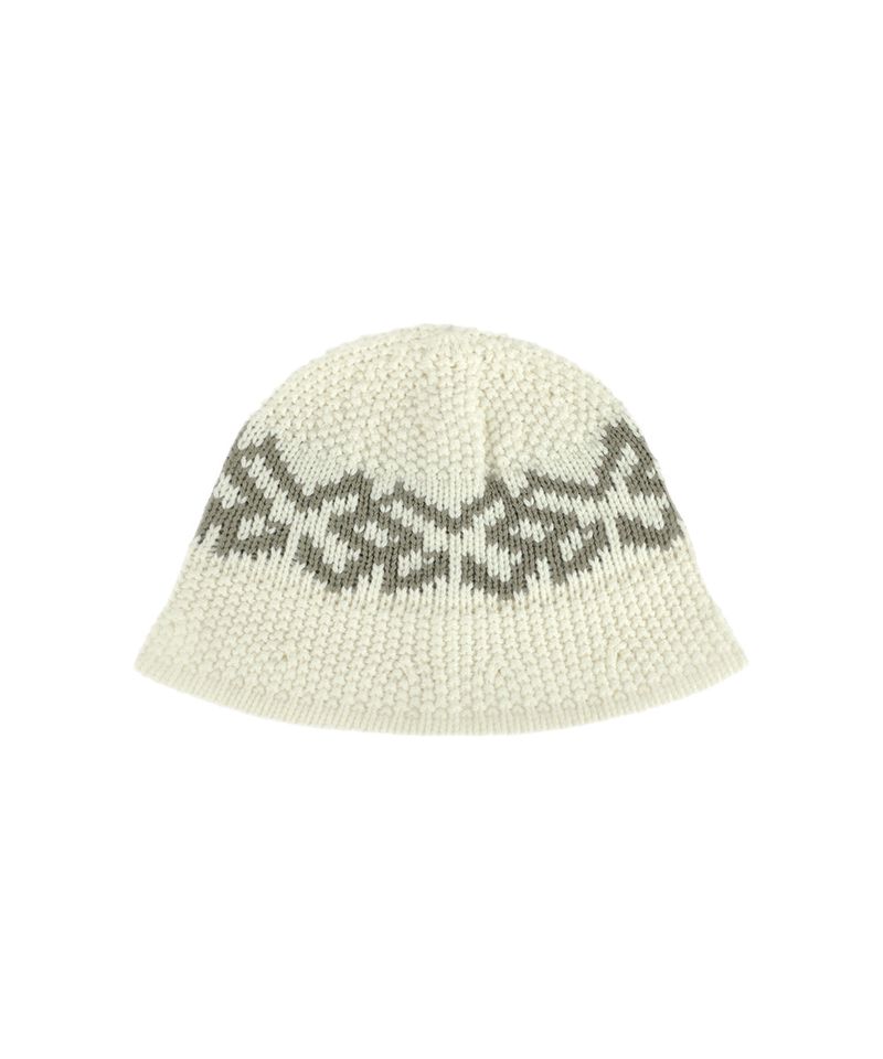 M LOGO KNIT BUCKET HAT