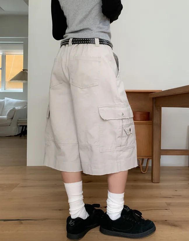 Mont Damaged Multi-Pocket Bermuda Pants