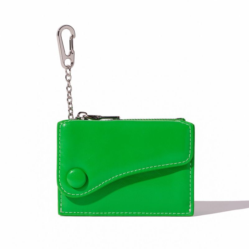 LE MASQUE(ルマスク)の「DOT Saddle Keyring Coin & Card Wallets green(Smartphone Accessories)」