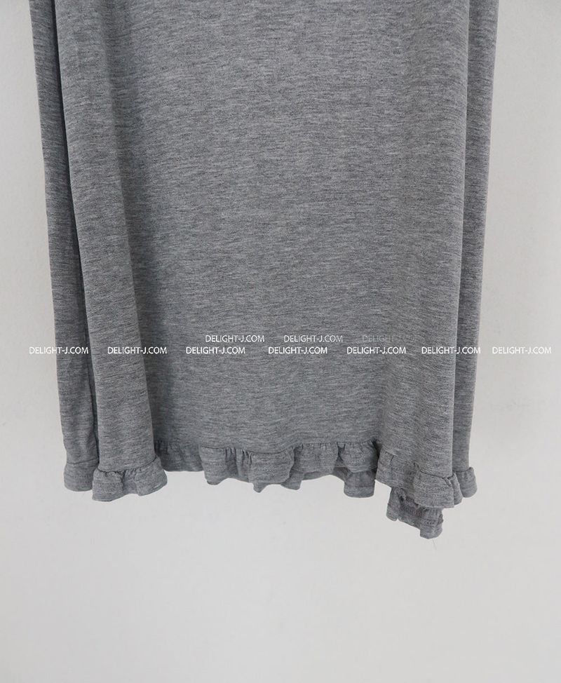 hem frill maxi long skirt