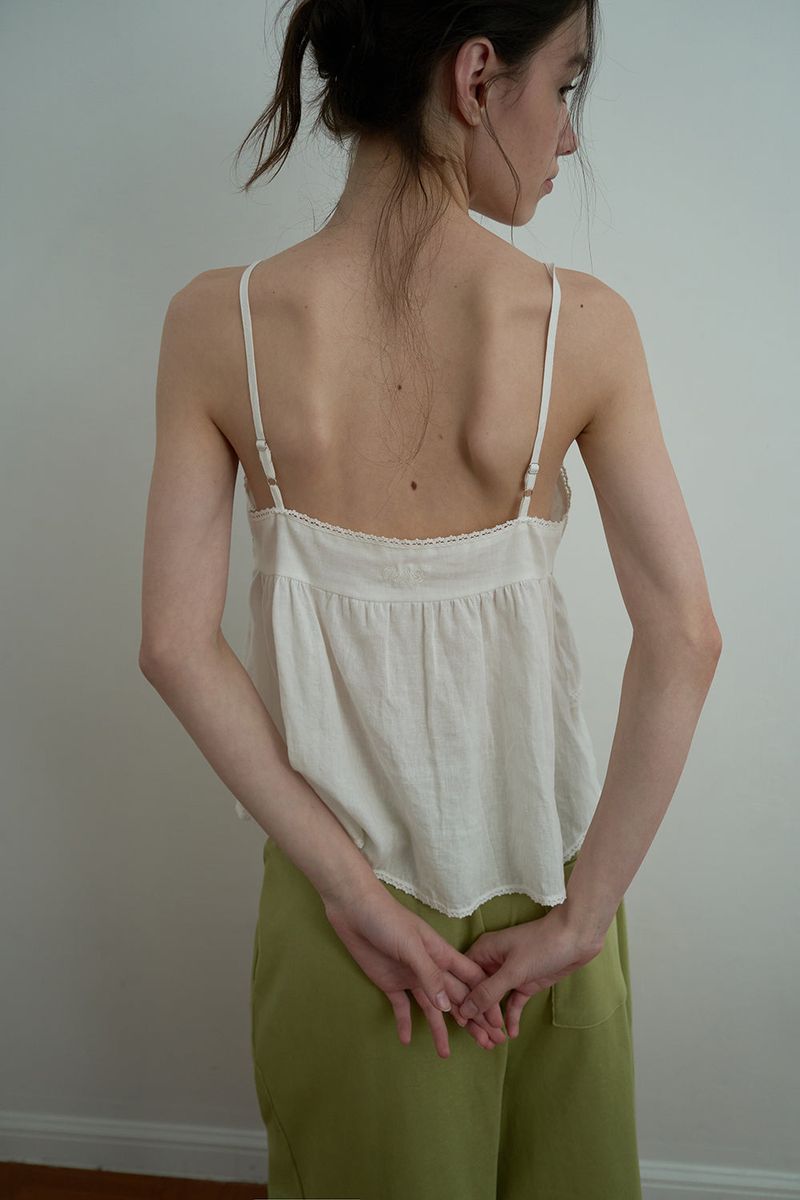 Marine lace sleeveless