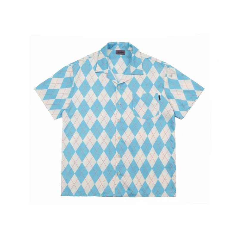ARCANE FUNK（アーケインファンク）の「ARGYLE FUNK HALF SHIRTS BLUE（Tops）」