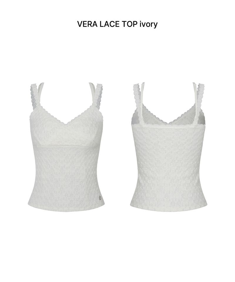 VERA LACE TOP ivory