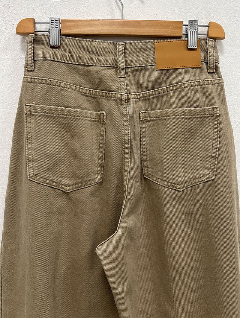 PLAIN WASHED PINTUCK PANTS (2C)