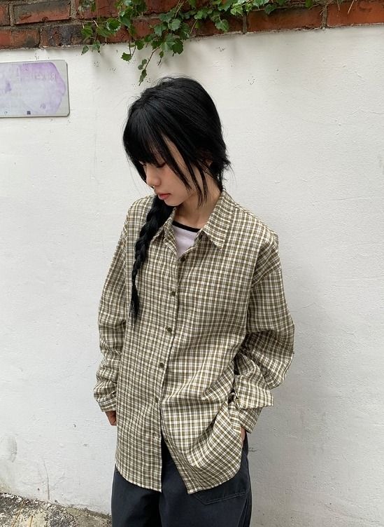 BAON（バオン）の「26FW★ [BAONHAUS] カネル オーバーフィット チェックシャツ（トップス）」