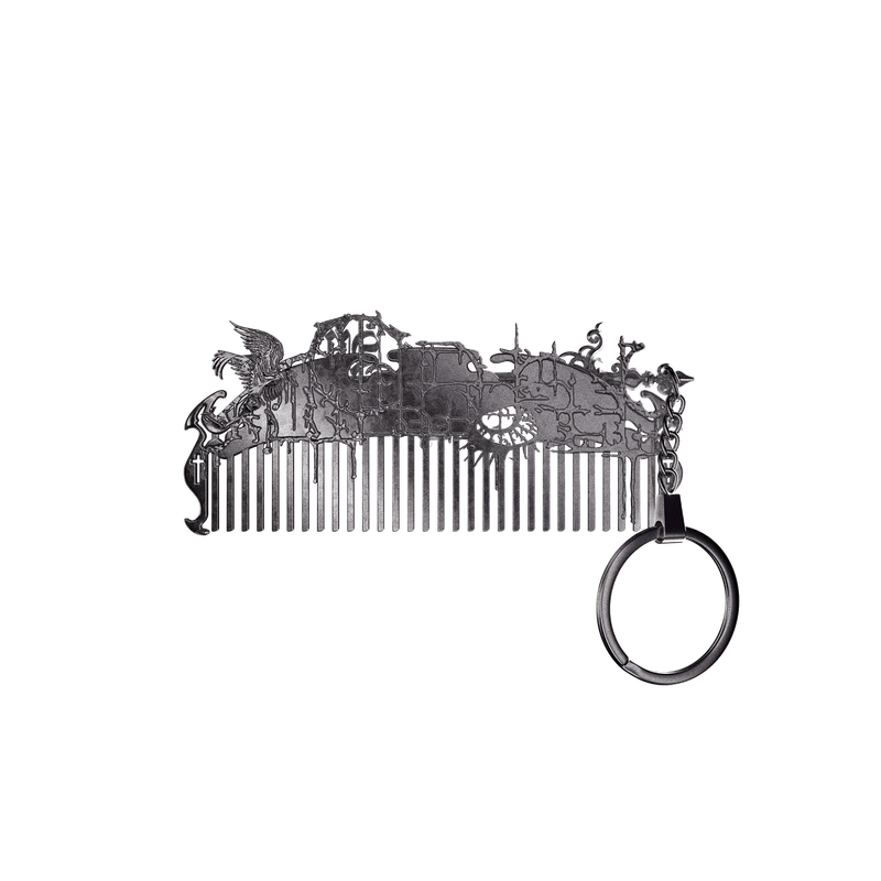 Ivy Comb Keychain - Steel