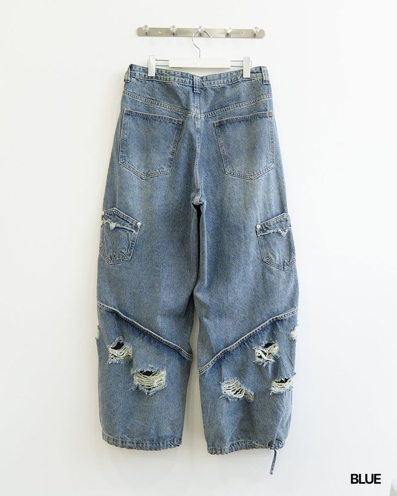 Frey Fold Denim Pants