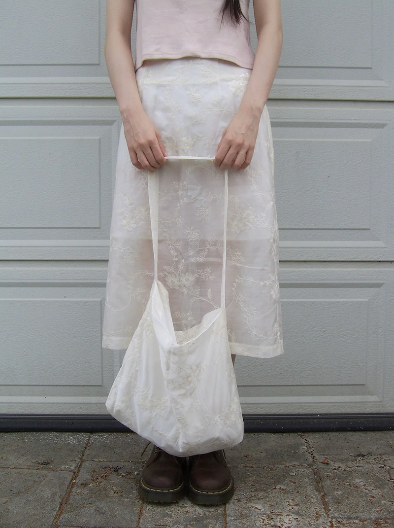 sequin lace skirt bag