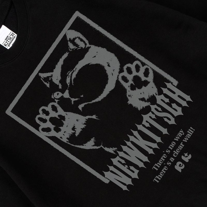 LOCKED-UP CAT SWEATSHIRTS (BLACK)