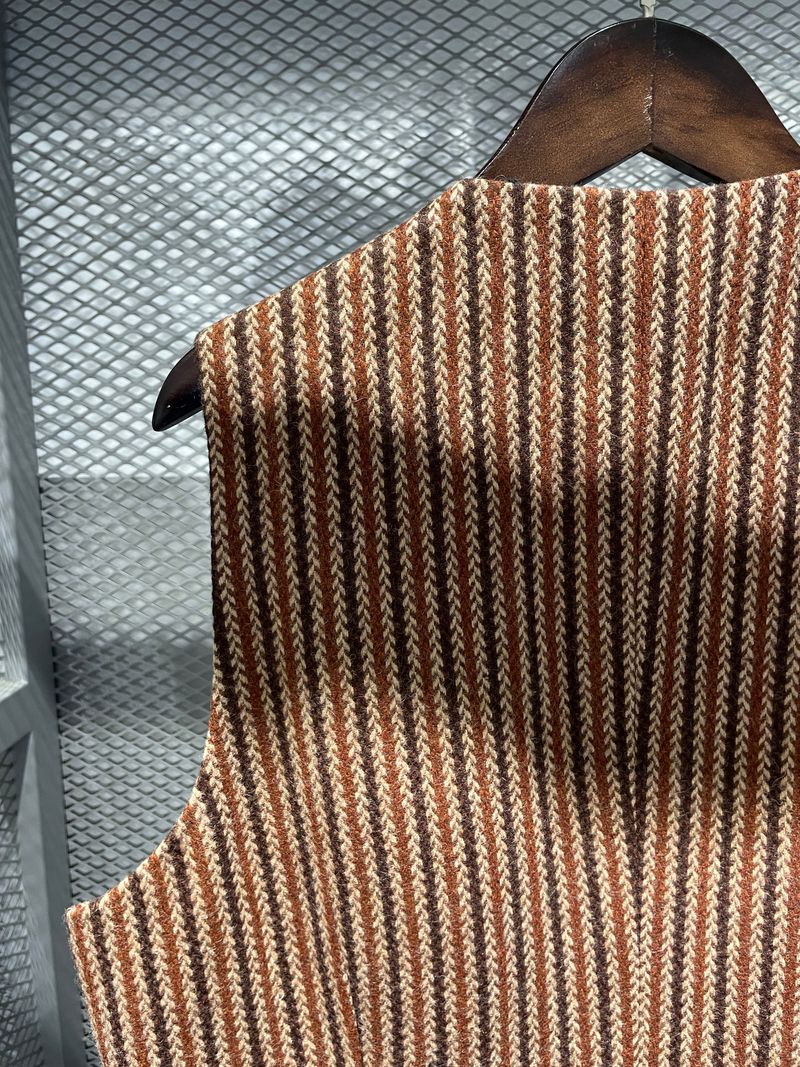 Mahogany Striped Waistcoat