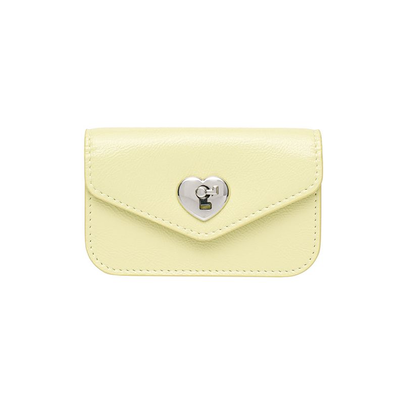 Heart Lock Compact Card Wallet Palelemon