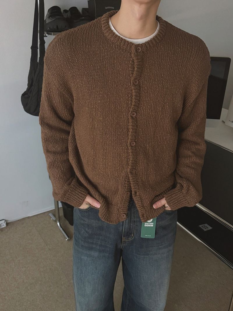 ASCLO(エジュクロ)の「ASCLO Heavy Crop Knit Cardigan (3color)(Tops)」