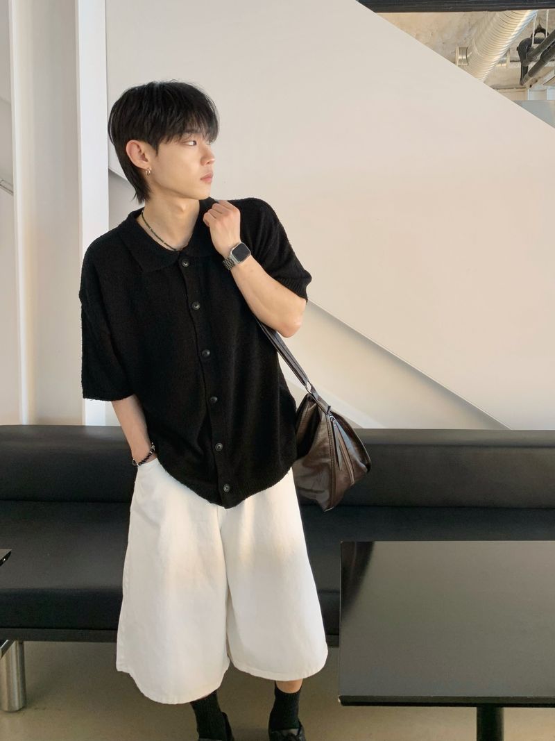 Fury Knit Short Sleeve Cardigan 2C