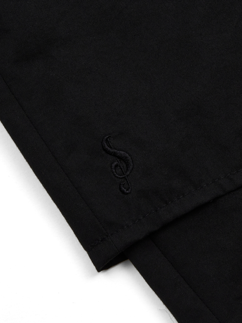 S CLEF WRAP SKIRT PANTS (BLACK)