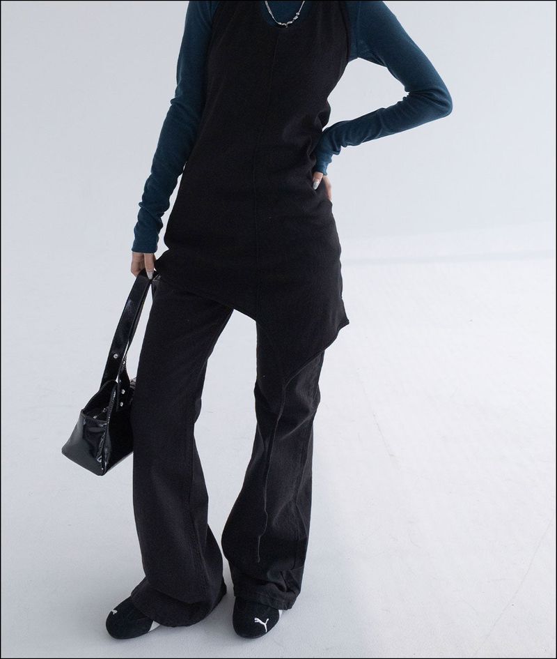 Nine low rise cotton pants
