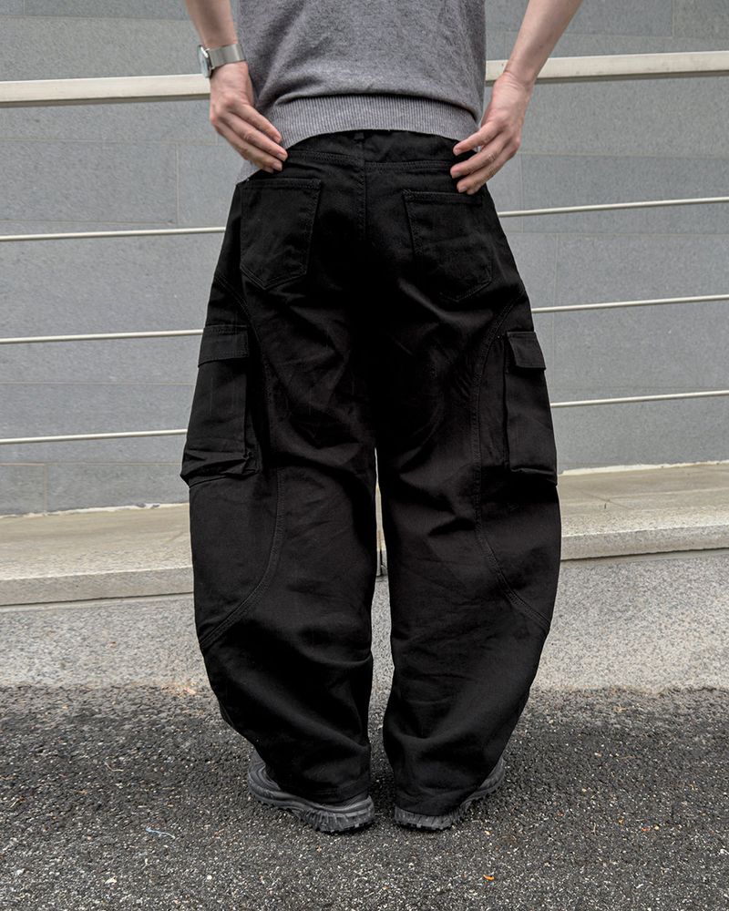 Raun Curved Cargo Wide Pants