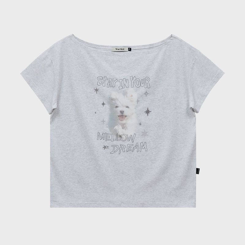 WaiKei(ワイケイ)の「メロードリームグーレンオフショルダーハーフスリーブTシャツ(トップス)」