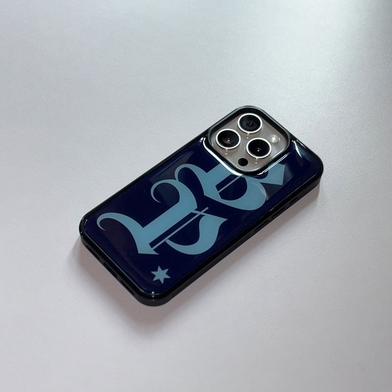 BP lettering epoxy case (navy)