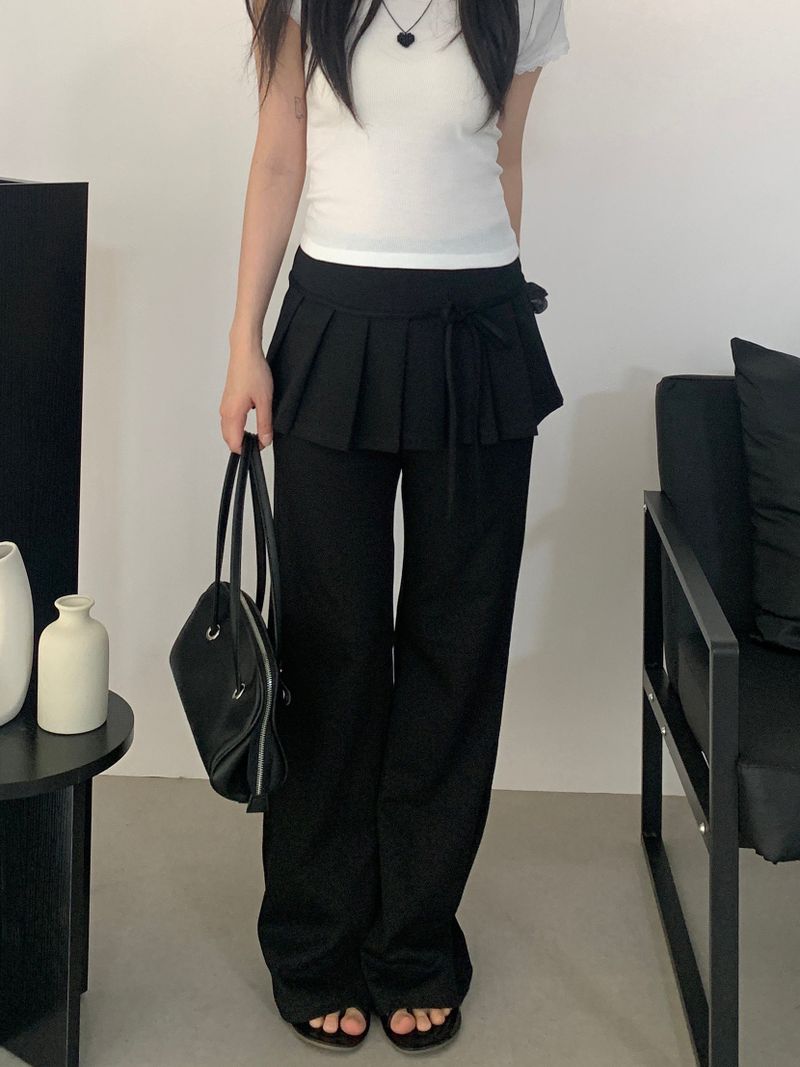 Elliott pleated skirt elastic pants