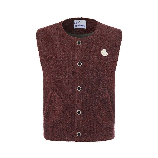 Blue sunflower(ブルーサンフラワー)の「Bluesf Boucle Vest(Tops)」