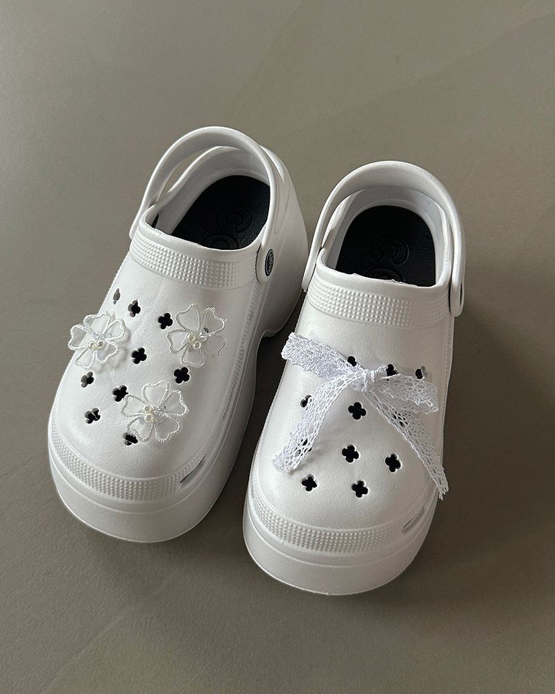 Platform Shin-Koo Log Tongue Slippers
