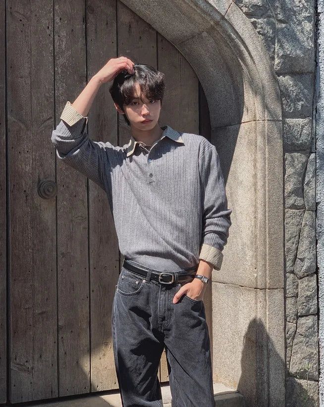 Cannon More Henley Neck Knit