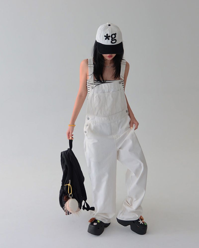 Basic cotton overalls overalls