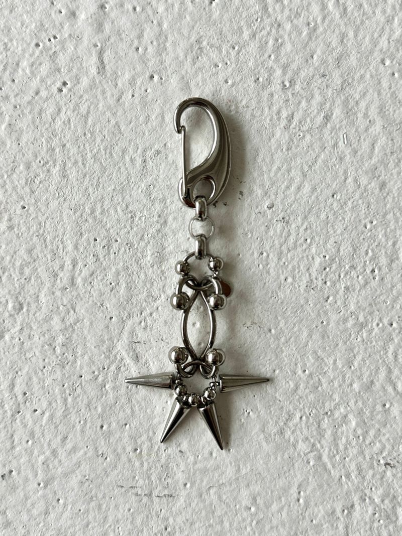 Cyber Star Spike Keyring