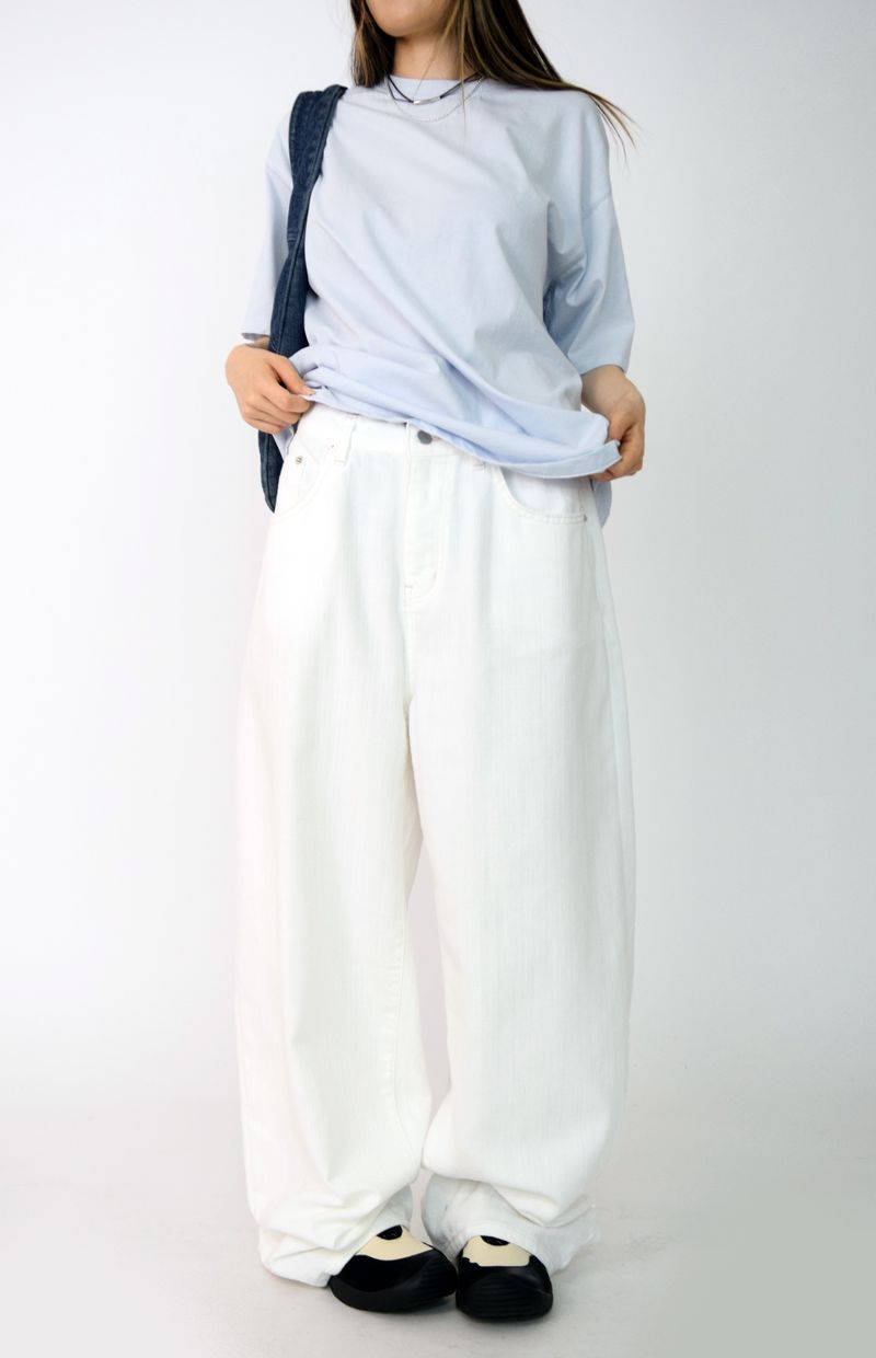 white natural pants