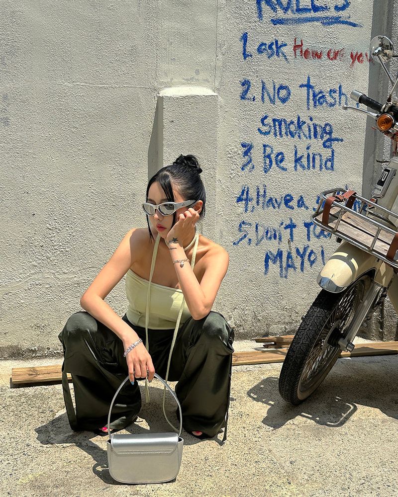 muffler strap set shirring tube top