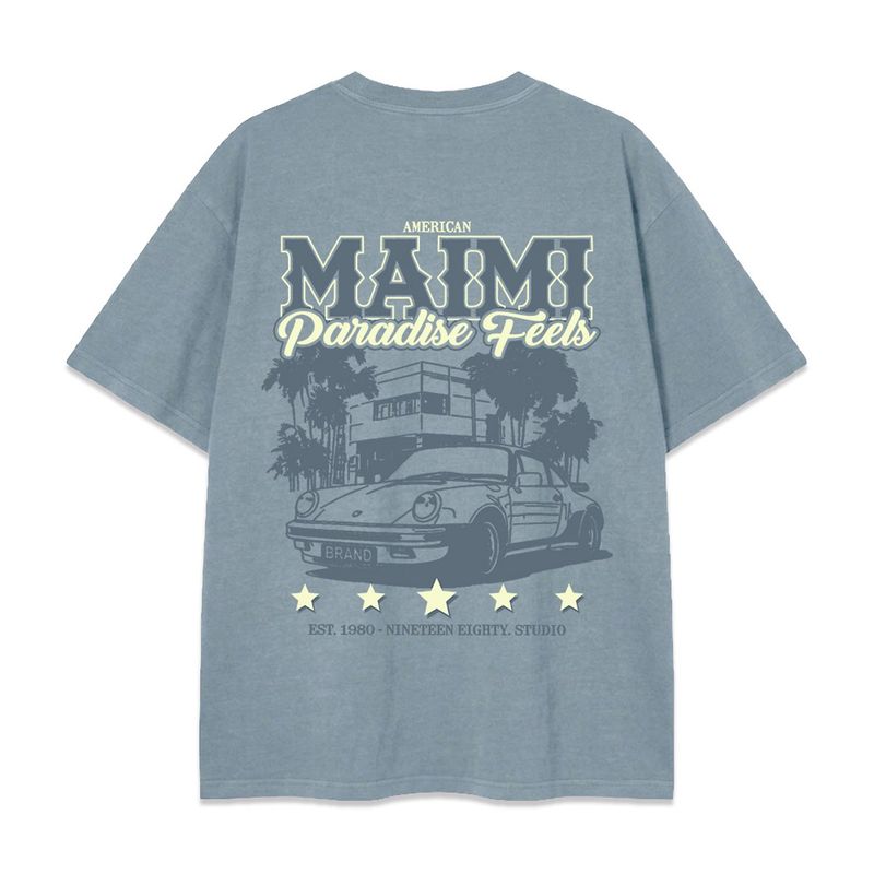 paradise feels pigment-dyed short-sleeve t-shirt (3color)