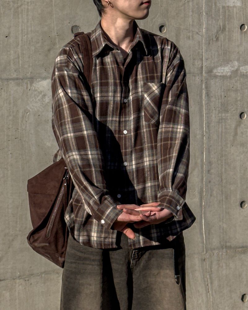 Antique Oversized Check Shirt
