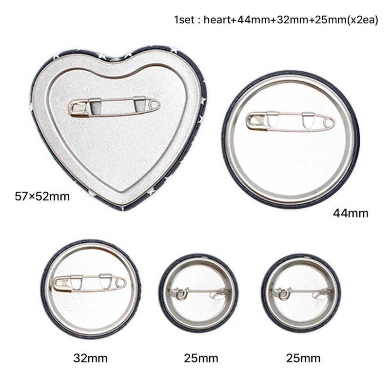 Cooling Club / pin button set 4. hibiscus